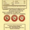 Peanut oil label image